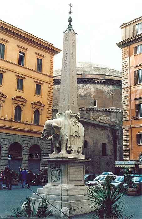 Obelisk and Pantheon - Rome