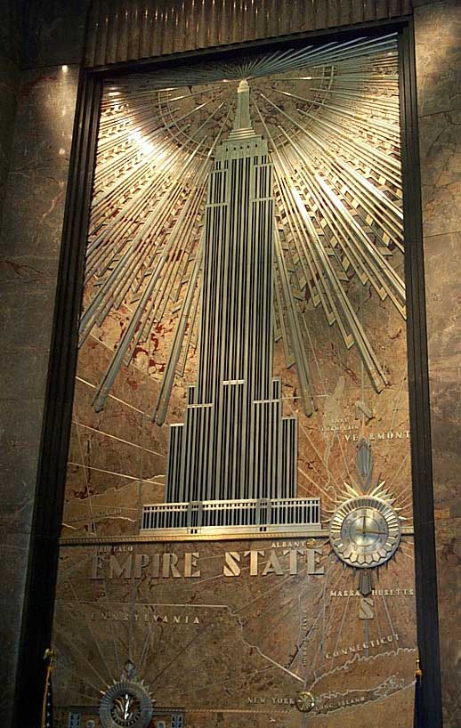 Mural in Lobby of the Empire State Building
